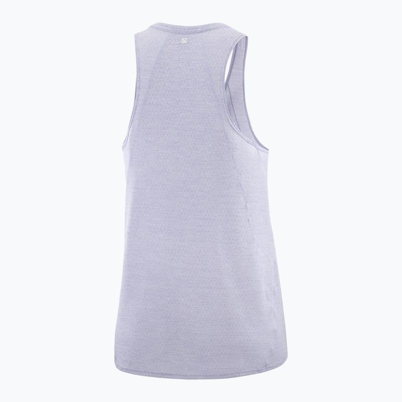Női futó tank top Salomon SHAKEout Air Tank kozmikus égbolt 5