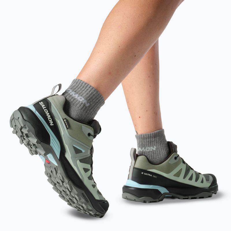 Női Salomon X Ultra 360 GTX túracipő Sedona zsálya/fekete/tenger habja 8