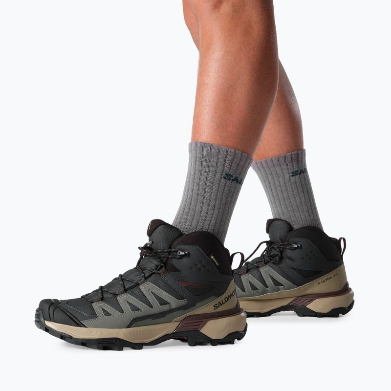 Férfi túracipők Salomon X Ultra 360 MID GTX phantom/desert tan 6