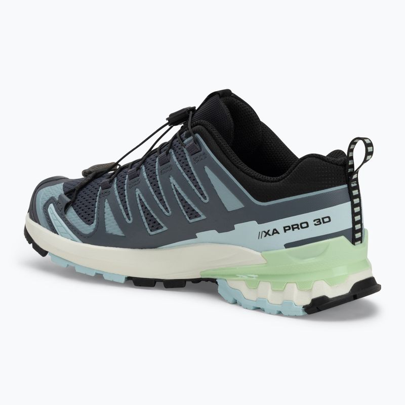 Salomon XA Pro 3D V9 női futócipő turbulence/iced aqua/patina green 3
