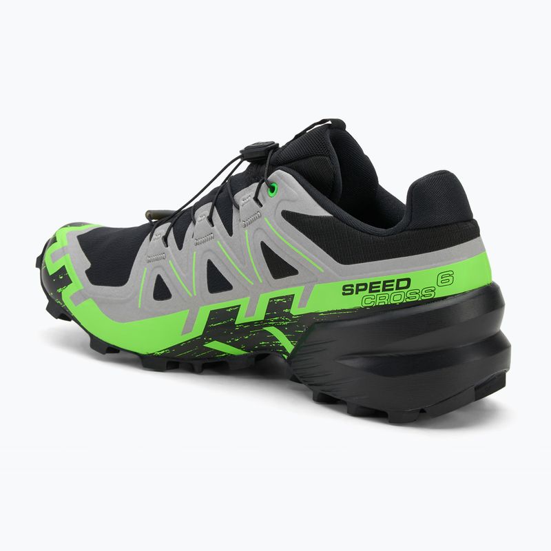Férfi futócipő Salomon Speedcross 6 GTX fekete/ötvözet/zöld gekkó 3