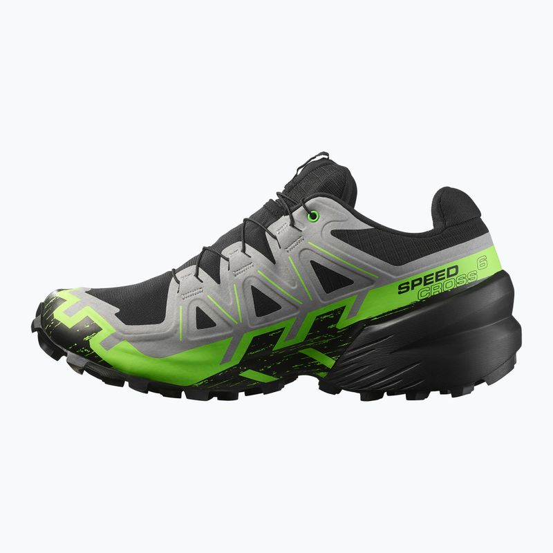 Férfi futócipő Salomon Speedcross 6 GTX fekete/ötvözet/zöld gekkó 3