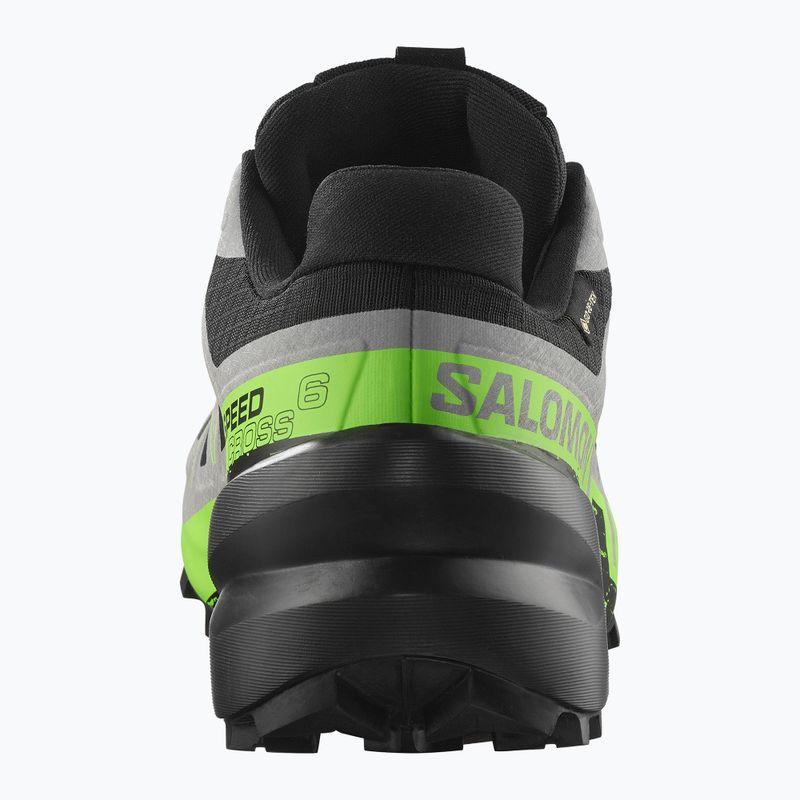 Férfi futócipő Salomon Speedcross 6 GTX fekete/ötvözet/zöld gekkó 5