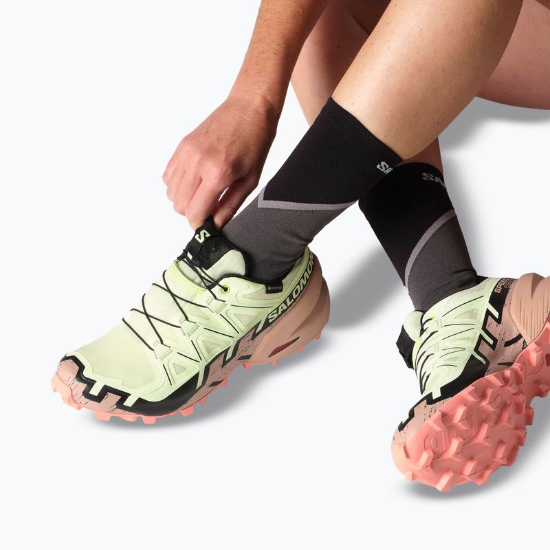 Női Salomon Speedcross 6 GTX futócipő lime cream/mahogany rose/fekete 7