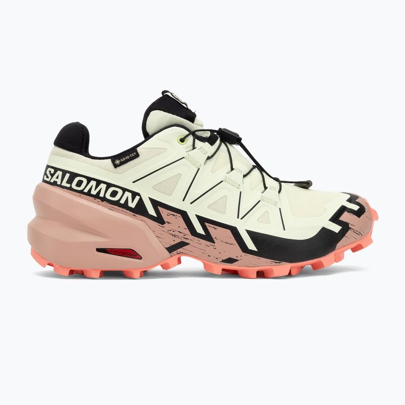 Női Salomon Speedcross 6 GTX futócipő lime cream/mahogany rose/fekete 2