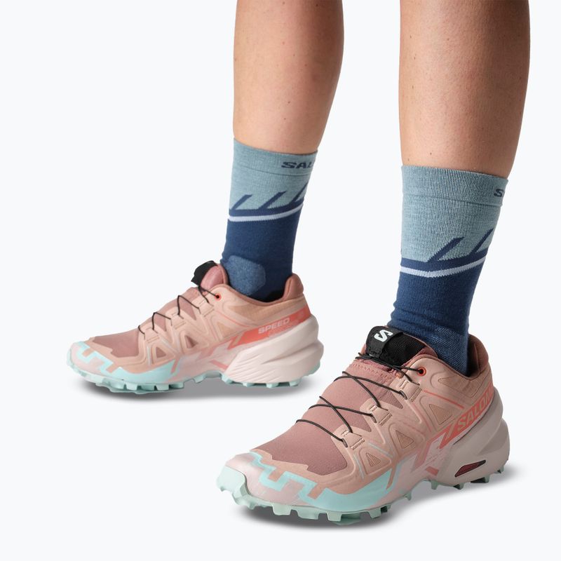 Női futócipő Salomon Speedcross 6 mahagóni rózsa/csendes ibolya/jég aqua 9