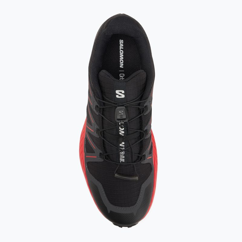 Férfi futócipő Salomon Speedcross Peak fekete/aszfalt/tüzes piros 5