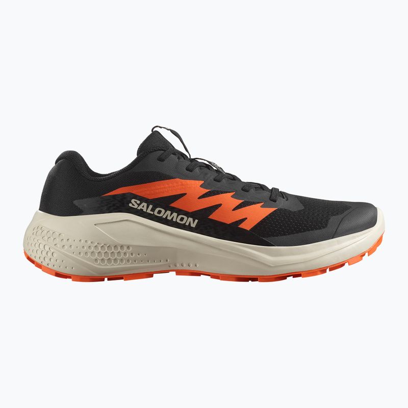 Férfi futócipő Salomon Alphaglide fekete/esős nap/piros narancs 2