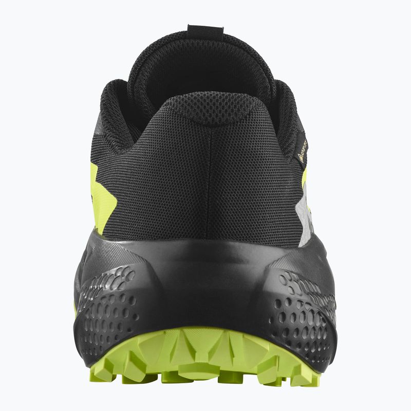 Férfi futócipő Salomon Alphaglide GTX fekete/ötvözet/éles zöld 3