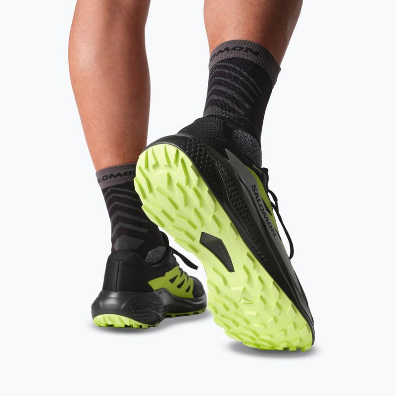 Férfi futócipő Salomon Alphaglide GTX fekete/ötvözet/éles zöld 7