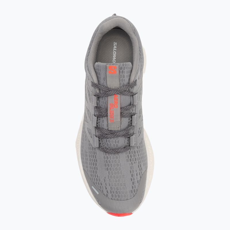 Férfi futócipő Salomon Aero Glide 3 alloy/vanilla ice/neon flame 5
