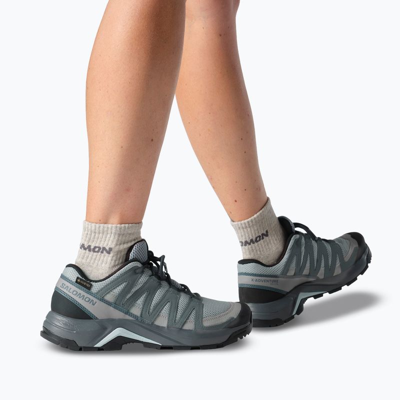 Női túrabakancs Salomon X-Adventure Recon Waterproof mnment/turbu 9