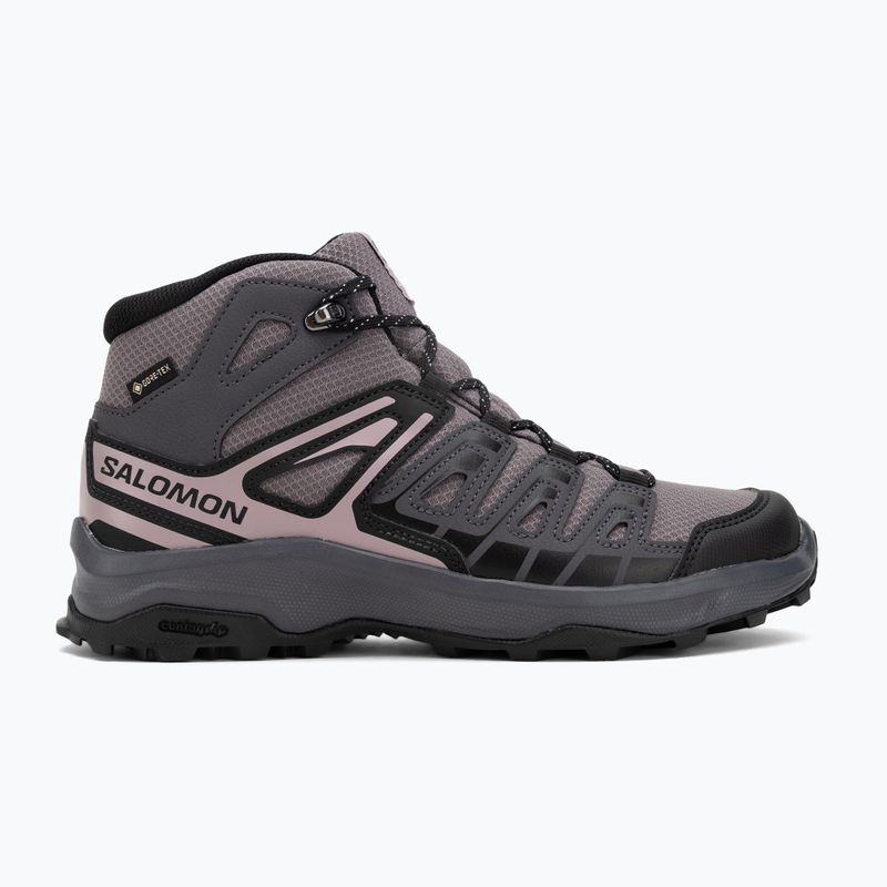 Női Salomon Extegra GTX Mid túracipő henna/run raisin/mahogany rose 2