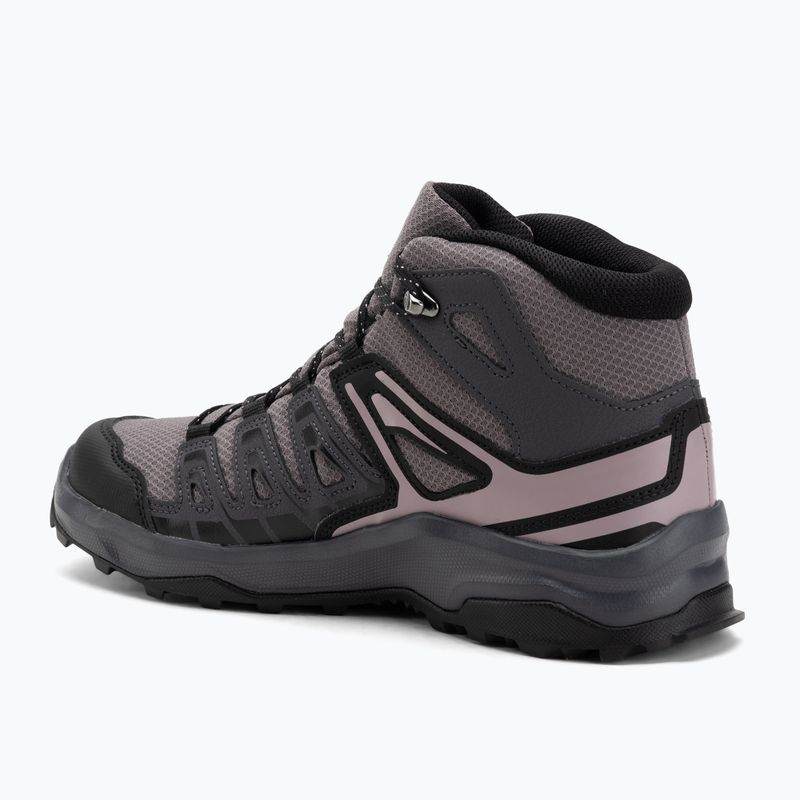 Női Salomon Extegra GTX Mid túracipő henna/run raisin/mahogany rose 3