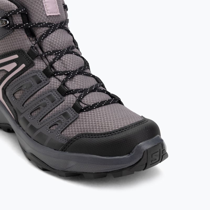 Női Salomon Extegra GTX Mid túracipő henna/run raisin/mahogany rose 7