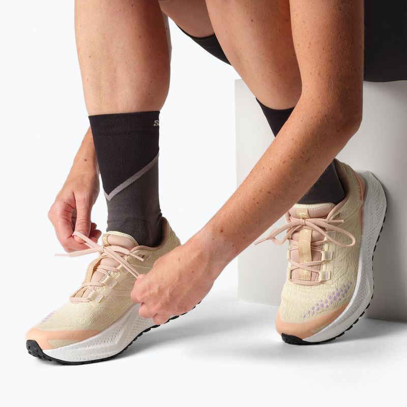 Női futócipő Salomon Aero Glide 3 Gravel shortbread/white/fusion coral 8