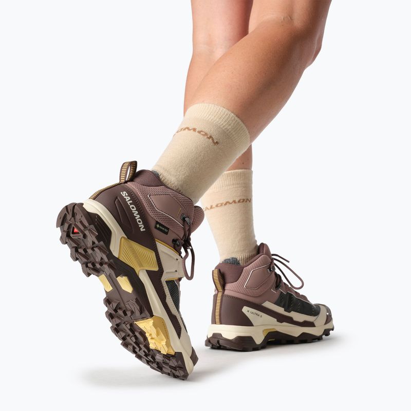 Női túrabakancs Salomon X Ultra 5 MID GTX burlwood / francia pörkölt / rattan 7