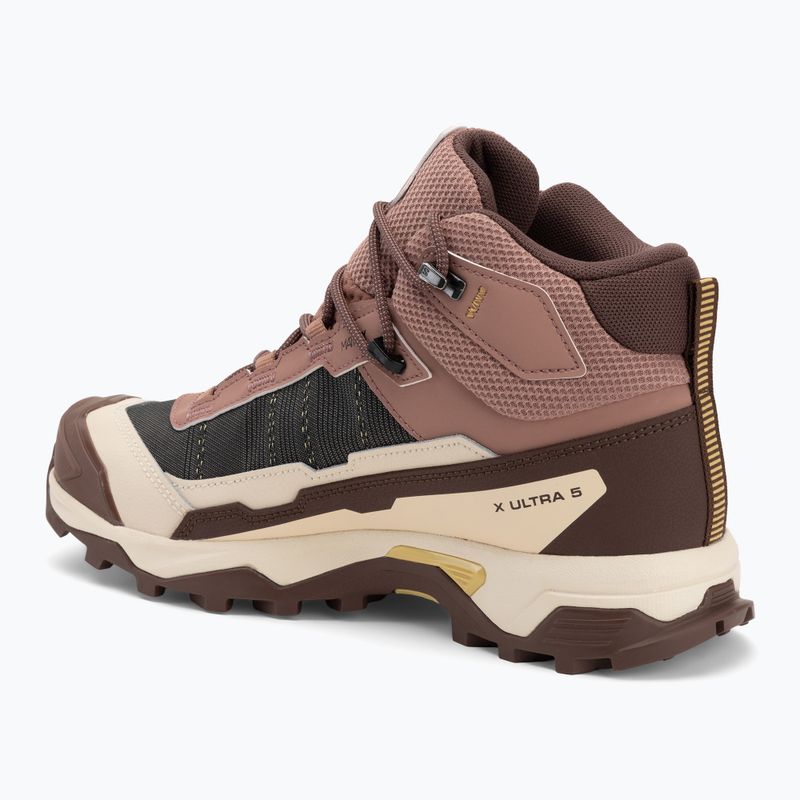 Női túrabakancs Salomon X Ultra 5 MID GTX burlwood / francia pörkölt / rattan 3