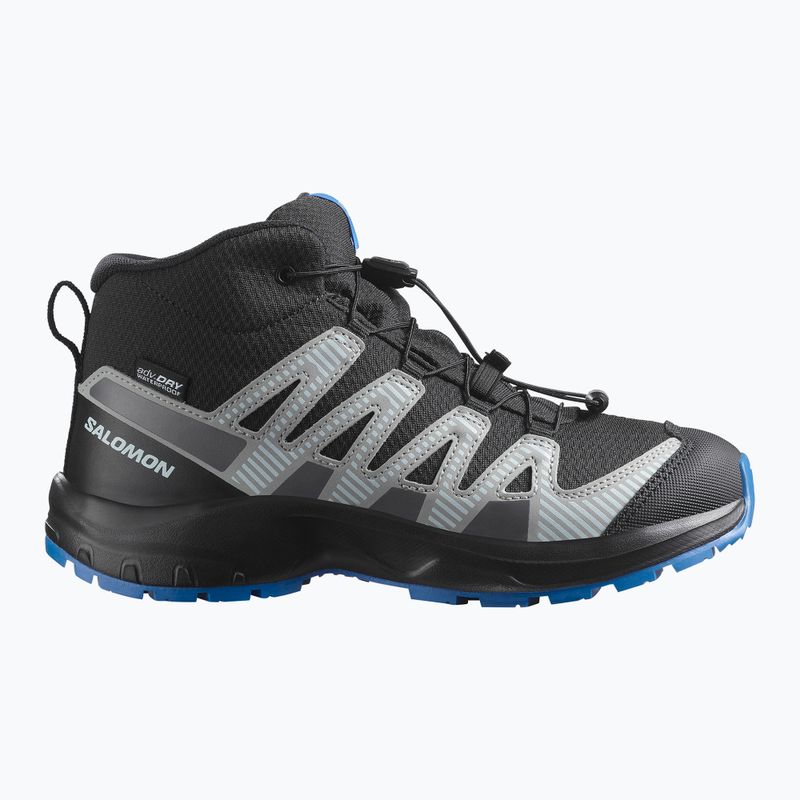 Gyerek túracipők Salomon XA PRO V8 MID WP black/monument /french blue 8