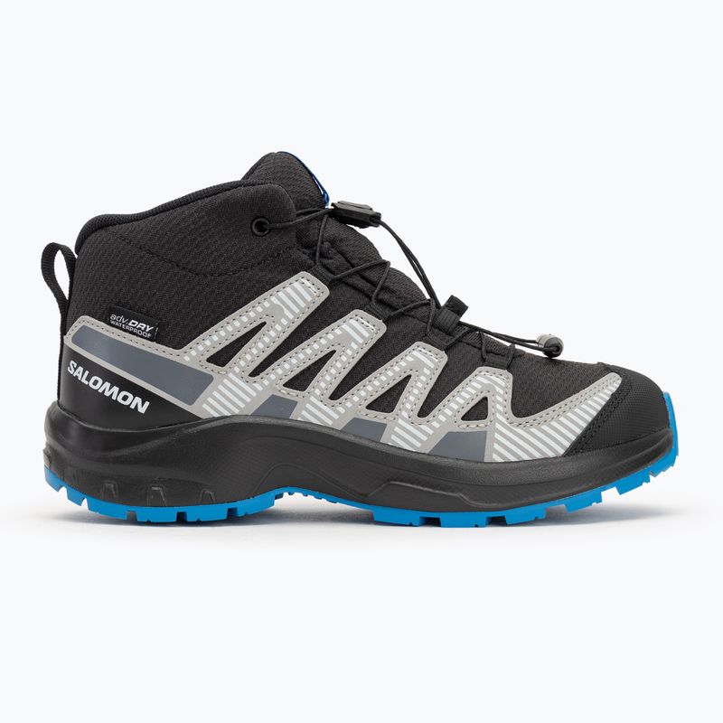 Gyerek túracipők Salomon XA PRO V8 MID WP black/monument /french blue 2