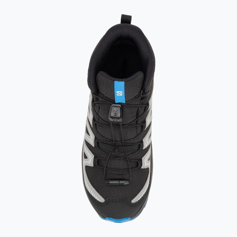 Gyerek túracipők Salomon XA PRO V8 MID WP black/monument /french blue 5