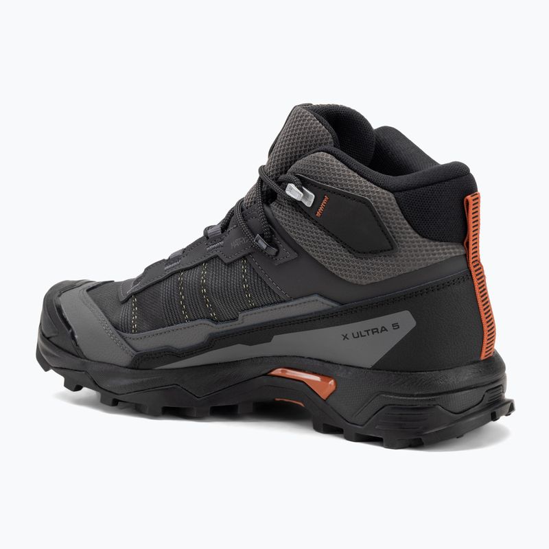 Férfi túrabakancs Salomon X Ultra 5 MID GTX aszfalt / castlerock / burnt okkersárga 3