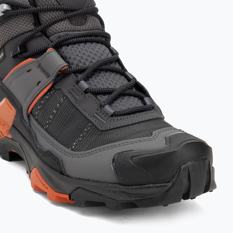 Férfi túrabakancs Salomon X Ultra 5 MID GTX aszfalt / castlerock / burnt okkersárga 7