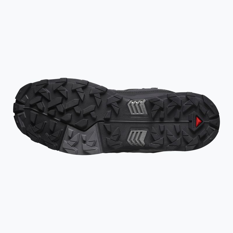 Férfi túracipő Salomon X Ultra 5 MID Wide GTX black/asphalt/ castlerock 9