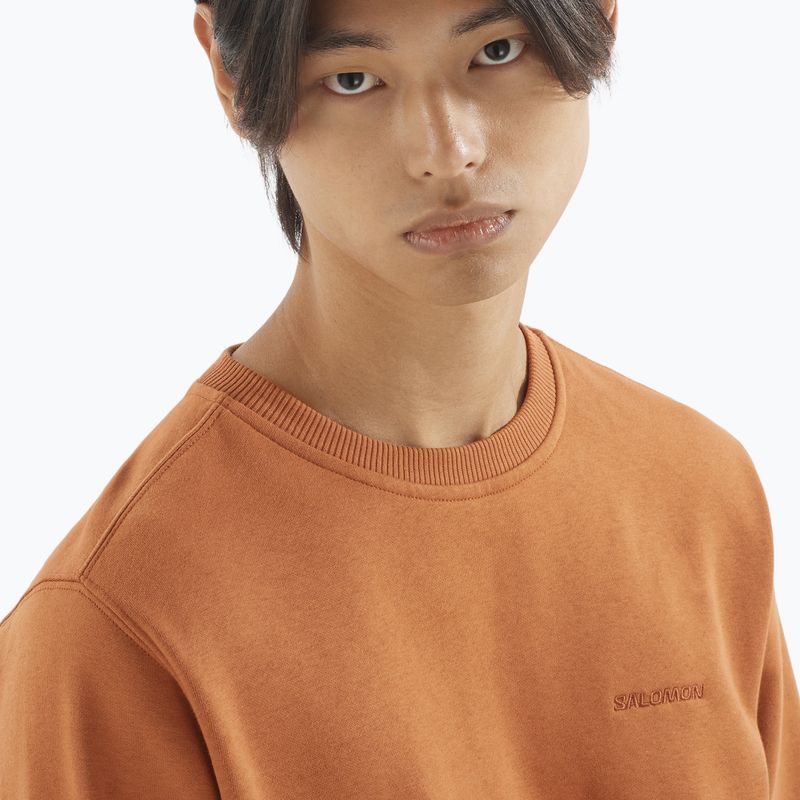 Férfi Salomon Logo Crewneck pulóver sierra 3