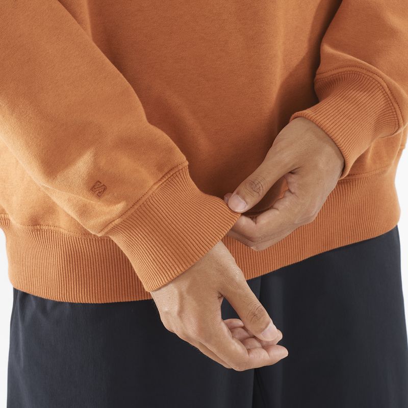 Férfi Salomon Logo Crewneck pulóver sierra 4