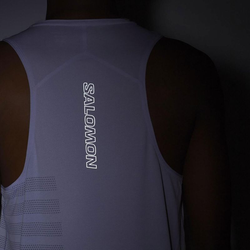 Férfi futó felső Salomon Sense Aero Singlet GFX kozmikus égbolt 4