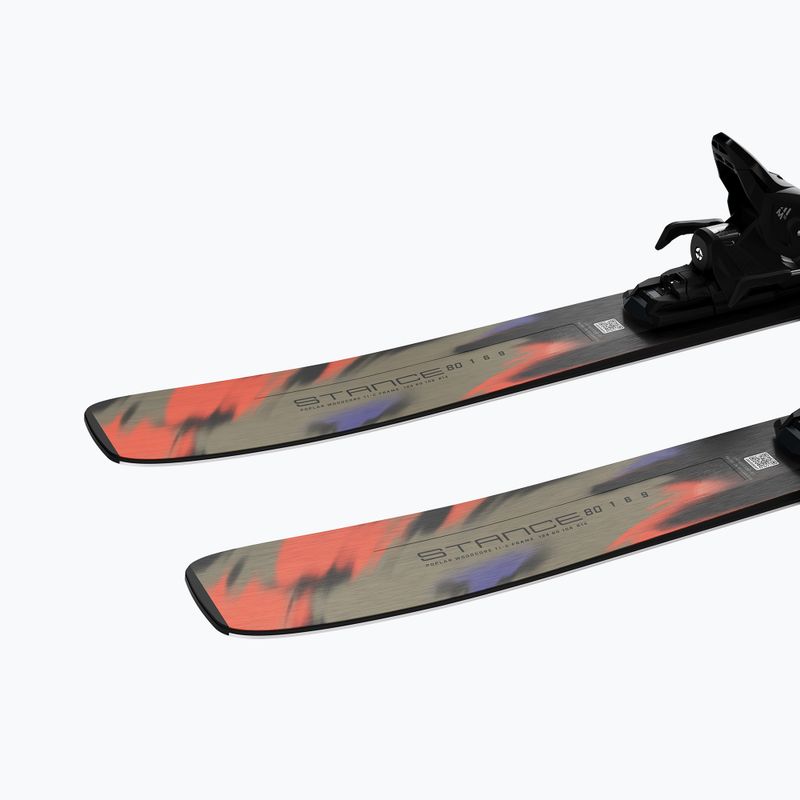 Lesikló sílécek + kötések Salomon Stance 80 + M10 GW kelp/nasturtium 7