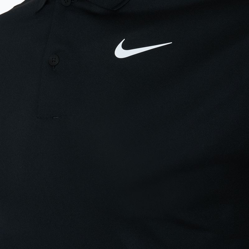 Férfi Nike Court Dri-Fit tenisz póló fekete/fehér 3
