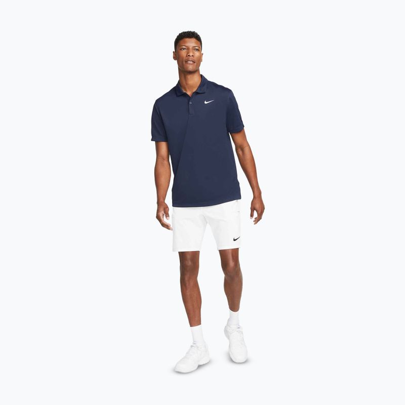 Férfi teniszpóló Nike Court Dri-Fit Polo Solid obsidian/white 2