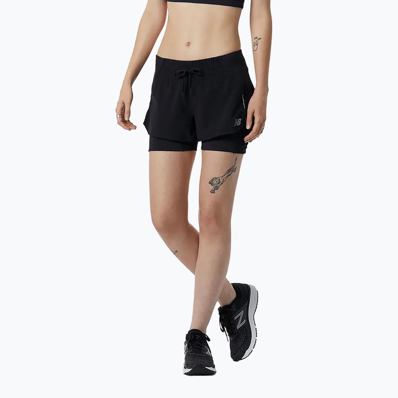 Női New Balance Impact Run 2In1 futónadrág fekete WS21270BK WS21270BK