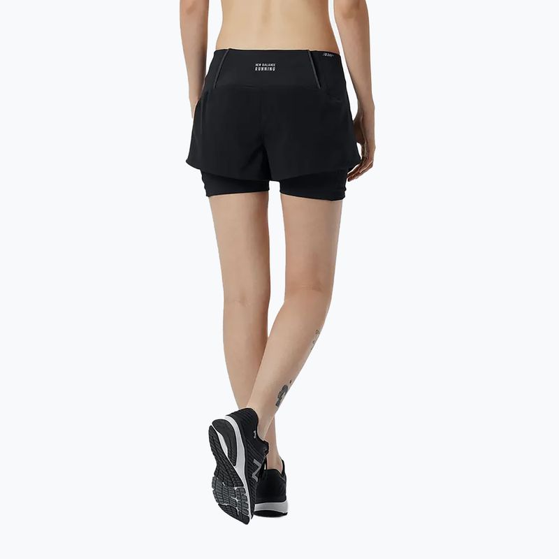 Női New Balance Impact Run 2In1 futónadrág fekete WS21270BK WS21270BK 3