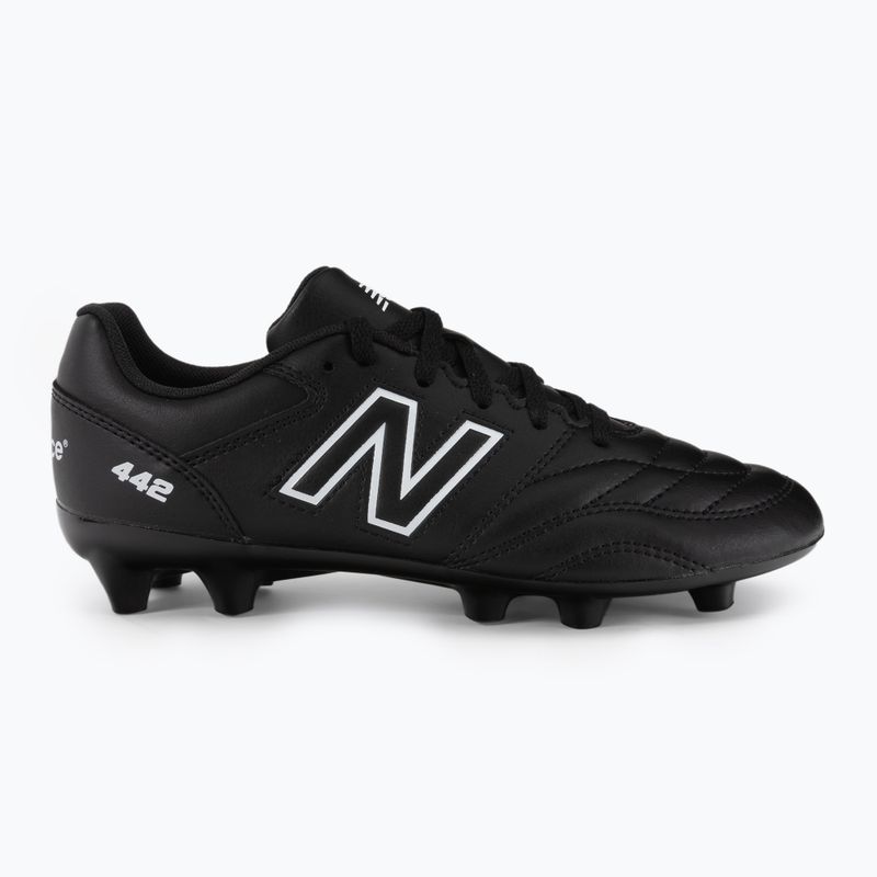 New Balance 442 V2 Academy FG gyermek labdarúgócipő fekete JS43FBK2.M.035 2