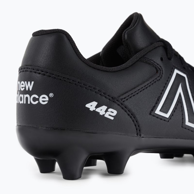 New Balance 442 V2 Academy FG gyermek labdarúgócipő fekete JS43FBK2.M.035 8