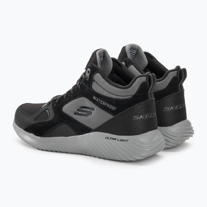 Férfi SKECHERS Bounder Blast Back fekete/szenes cipő 4