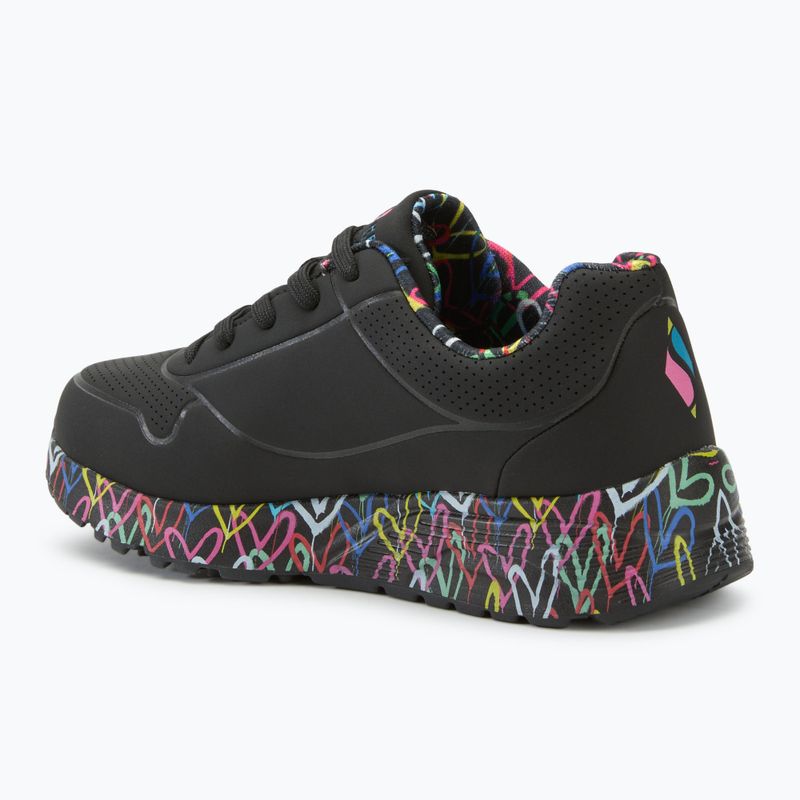 Gyerekcipő SKECHERS Uno Lite Lovely Luv black/multicolor 3