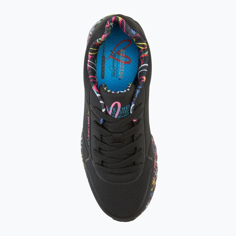 Gyerekcipő SKECHERS Uno Lite Lovely Luv black/multicolor 5