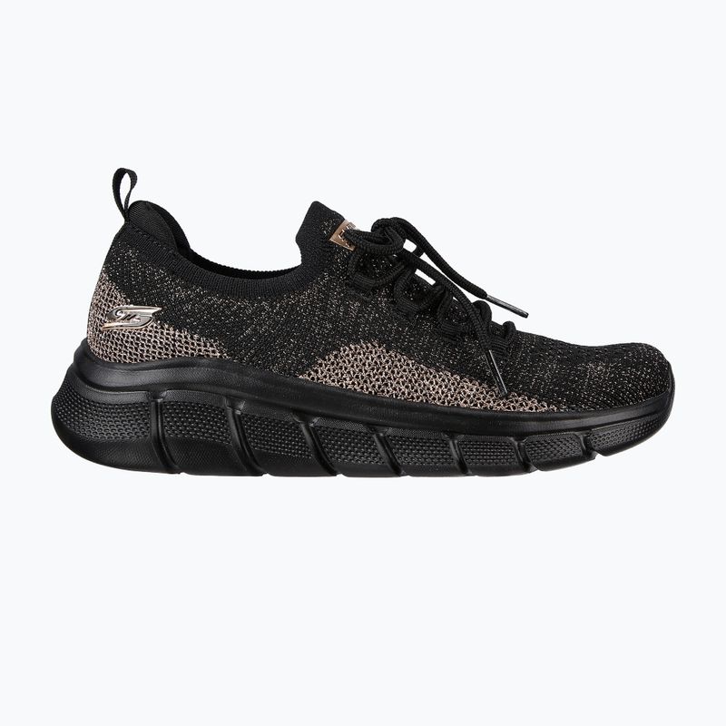 Női SKECHERS Bobs B Flex Fall Sparks fekete/arany tornacipő 8
