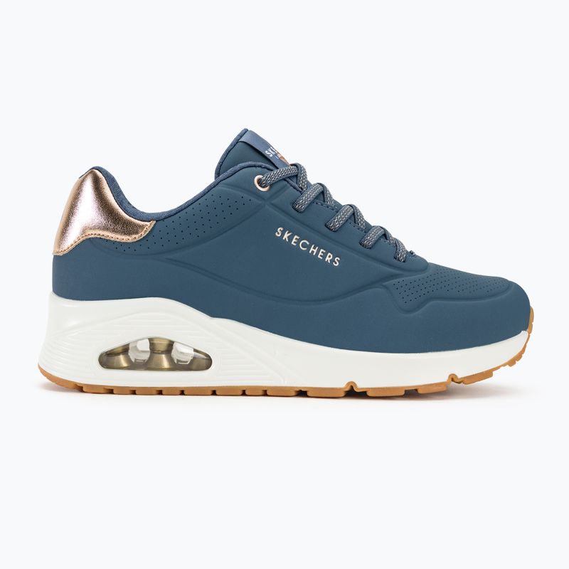 női cipő SKECHERS Uno Shimmer Away navy 3