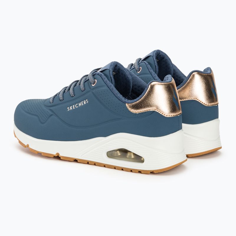 női cipő SKECHERS Uno Shimmer Away navy 4