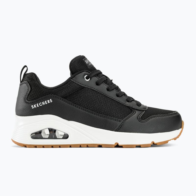 női cipő SKECHERS Uno Inside Matters black/white/mesh 3