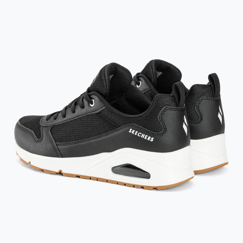 női cipő SKECHERS Uno Inside Matters black/white/mesh 4