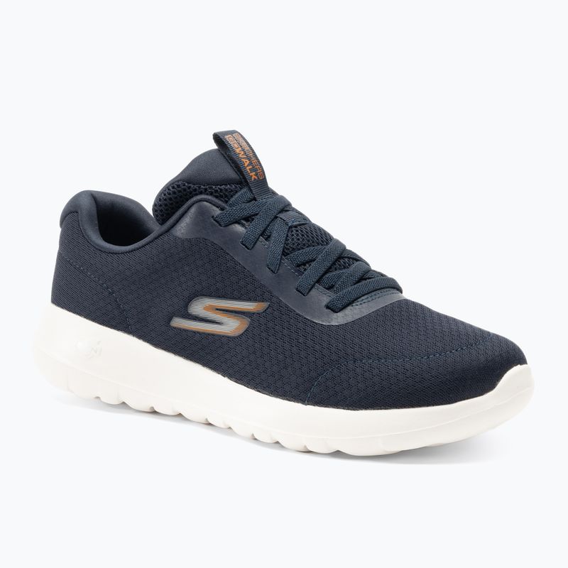 Férfi SKECHERS Go Walk Max Midshore navy/fehér/narancs cipő