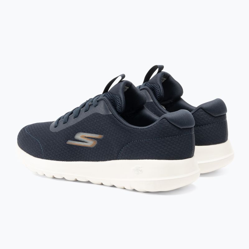 Férfi SKECHERS Go Walk Max Midshore navy/fehér/narancs cipő 3