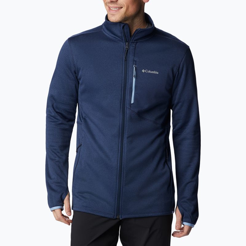 Columbia férfi trekking pulóver Park View Fleece FZ tengerészkék 1952222