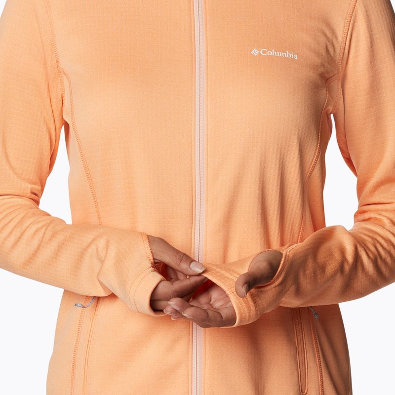 Columbia női trekking pulóver Park View Grid Fleece narancssárga 1959713 7